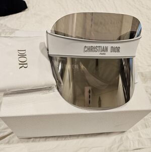 Dior Club V1U Perspex Cotton Blend Jacquard Visor